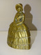 *BELLE GRANDE CLOCHETTE De TABLE BRONZE LAITON FEMME ELEGANTE ROBE CRINOLINE E - Cloches