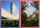 United Nations Headquarters New York 1989 / River View Cherry Blossoms Row Of Flags Spring General Assembly / Stationery - Briefe U. Dokumente