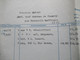 Delcampe - Frankreich 1928 Rechnung Mit Recepisse Du Mandat Befestigt Mit Säerin Bogenrand Evian / Source Cachat - Cartas & Documentos