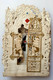 Image Pieuse Communiant Style Canivet En Papier Dentelle -  Se Déplit Pour Former Une Petite Chapelle En 3D - 7x11cm - Andachtsbilder