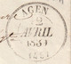 AGEN - Lot Et Garonne, Marcophilie - 3 Cachets à Date: 1834, 1835 Et 1839 - 2 Lettres Et 1 Enveloppe Pliées - 1801-1848: Vorläufer XIX