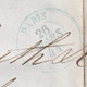 1844 - Lettre Pliée Avec Correspondance En Anglais De Paris Vers Londres London  - Cad Arrivée - Taxe 10 - 1801-1848: Voorlopers XIX