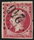 N°17B, Napoléon 80c Rose, Oblitéré Gros Chiffres - Signé A.BRUN - TB - 1853-1860 Napoleon III