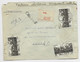 BEAUNE 5FRX3 LETTRE CHARGE + VERSO CERES 3FR+50C PAIX RIOM 1941 POUR LYON - 1921-1960: Modern Tijdperk