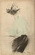 PC H. BOUTET, ARTIST SIGNED, LADY IN BLUE, Vintage Postcard (b38753) - Boutet