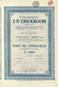 - Titre De 1925 - Etablissements J.P. Crickboom - - Textiel