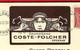 CHAMPAGNE COSTE FOLCHER EPERNAY CARTE PUBLICITAIRE 1939 AVEC TIMBRES ET TEXTE => Berard Brignolles Var VOIR SCANS - Publicités