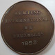 Médaille De Table En Bronze - Baudouin - Jumping International De Bruxelles - 1953 - Signé C. Van Dionant -  Gr - Monarquía / Nobleza
