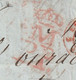 1841 -  Marque Postale M Couronné En Rouge De Madrid Sur Lettre Pliée En Français Vers Brassac, Tarn, France - ...-1850 Prephilately