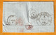 1841 -  Marque Postale M Couronné En Rouge De Madrid Sur Lettre Pliée En Français Vers Brassac, Tarn, France - ...-1850 Prephilately