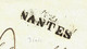 LSC 1808 MARQUE POSTALE 31 X 11 "42 NANTES" LOIRE INFERIEURE Pour BORDEAUX MM. SCHRODER ET SCHYLER V.SCANS - 1801-1848: Précurseurs XIX