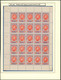 Croix-rouge - F134** (Charnière Sur BDF + V1 Et V2 Et Curiosité Pos. 21). Petit Feuillet De 25 Timbres. - Ohne Zuordnung