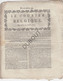 Le Courier Belgique - 1793 - Gedrukt Te Mechelen - Hanicq - 6  Nummers (V1030) - Zeitungen - Vor 1800