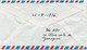 JAPON LETTRE PAR AVION DEPART TOKUYAMA 25 X 76 POUR LA FRANCE - Storia Postale