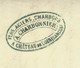 Delcampe - 1861 TIMBRE EMPIRE Sur LETTRE ENTETE CHARBONNIER CHATEAU DU LOIR SARTHE   Pour Mr Doré Maître De Forges Le Mans B.E. - 1849-1876: Klassik