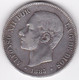 Espagne 5 Pesetas 1883 (83) MS.M, Alphonse XII , En Argent KM# 688 - Primi Conii