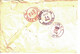 1946 - Lettre De SAN FRANCISCO Pour Kansas City - Tp Yvert N° PA26 + 390 -  See Cancellations On The Back -  Holes Pin - Poststempel