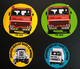 AUTOCOLLANT STICKER X 4 - BERLIET - CAMION CAMIONS TRUCK TRUCKS - Aufkleber