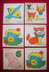 Colleccion 1960-63 Cris 6 Albums à Colorier Pour Enfants Editorial Fher Bilbao 10x9.8cm 8 Pages Spain - Juniors