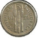 SOUTHERN RHODESIA BRITISH 3 PENCE SPEARS FRONT KGVI HEAD BACK 1952 EF SCARCE KM? READ DESCRIPTION CAREFULLY !!! - Rhodesia