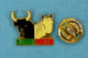 1 PIN'S //  ** MANADES  A-C-N  / VERT ET ROUGE ** - Bullfight - Corrida