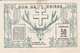 BILLETE DE NUEVA CALEDONIA DE 50 CENTIMES DEL AÑO 1943 SIN CIRCULAR (UNC) (CON MANCHA)  (BANK NOTE) - Nouméa (Nuova Caledonia 1873-1985)