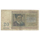 Billet, Belgique, 20 Francs, 1950, 1950-07-01, KM:132b, B+ - 20 Franchi