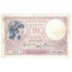 France, 5 Francs, Violet, 1939, N.61683, TTB+, Fayette:4.10, KM:83 - 5 F 1917-1940 ''Violet''