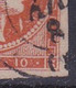 Plateflaw Hellas 10F16 In GREECE 1875-80 Large Hermes Head On Cream Paper 10 L Orange Vl. 64 - Variétés Et Curiosités