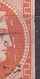 GREECE Plateflaw 10F20 Large Vertical Line On 1875-80 Large Hermes Head Athens Issue On Cream Paper 10 L Orange Vl. 64 - Variétés Et Curiosités