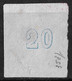 GREECE Plateflaw 20F3 In 1862-67 Large Hermes Head Consecutive Athens Prints 20 L Sky Blue Vl. 32 A / H 19 A - Errors, Freaks & Oddities (EFO)