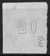 GREECE Plateflaw 20F3 In 1862-67 Large Hermes Head Consecutive Athens Prints 20 L Sky Blue Vl. 32 A / H 19 A - Variétés Et Curiosités