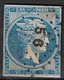 GREECE Plateflaw 20F6 On 1875-80 Large Hermes Head Cream Paper 20 L Blue Vl. 65 / H 55 - Varietà & Curiosità