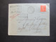 Frankreich 1932 Säerin EF Bahnpost Stempel Und Stempel Retour A L'Envoyeur Mit Handschriftlichen Vermerken! - 1903-60 Semeuse A Righe