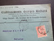 Frankreich 1903 Allegorie EF Dekorativer Umschlag Kleeblatt Societe Etablissements Georges Richard Paris Siege Social - Lettres & Documents
