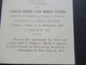 1926 A La Memoire De Charles Eugene Jean Romain Lefevre Directeur General Du Credit Lyonnais / Officier Legion D'Honneur - Images Religieuses