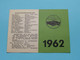 1962 > NATUURVRIENDENHUIZEN ( Zie / Voir SCANS ) ! - Petit Format : 1961-70