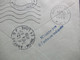 Frankreich 1959 Retour A L'Envoyeur Und Rückseitig Stempel Und Handschriftlicher Vermerk N'Habite Pas L'adresse Indiquée - Cartas & Documentos