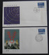 Chine China 2 Enveloppes Premier Jour 1986 FDC HALLEY COMET ASTRONOMY Cover PRC - 1980-1989