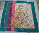 Delcampe - VINTAGE SCIARPA FOULARD FRANCO DORIA SETA FIORI E FARFALLE 85 X 85 - Fulares