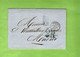 1855 LSC MARSEILLE Pour MADRID MM. D. WEISWEILLER E ET BAUER CACHET POSTAL FRAPPE DEUX FOIS AVEC TAMPON 2R VOIR SCANS - 1849-1876: Klassik