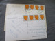 Lot De 2 Bande De 4 Timbre 2 F  Angoumois Affranchissement Lettre - 1921-1960: Modern Tijdperk