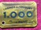 Rare Ancien Jeton Plaquette Société Des Casinos Du Touquet Paris Plage-1.000f-Jeu Casino-CHIP TOKENS COINS GAMING-France - Casino