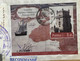 Delcampe - POLAND 2012, BLOCK MINIATURE SHEET,SHIP MAP ,BUILDING,ARCHITECTURE,FISH  COVER TO INDIA - Brieven En Documenten