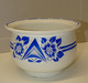 * ANCIEN POT DE CHAMBRE CERAMIQUE DIGOIN SARREGUEMINES FLOREAL BLEU ART DECO E - Digoin (FRA)