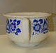 Delcampe - * ANCIEN POT DE CHAMBRE CERAMIQUE DIGOIN SARREGUEMINES FLOREAL BLEU ART DECO E - Digoin (FRA)