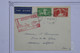 AU16 SUISSE  BELLE CARTE  1938 ORANGE 1ER VOL  POUR MAISONS ALFORT +GRIFFES  + AFFR. PLAISANT - 1960-.... Brieven & Documenten