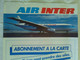 AFFICHE ORIGINALE ANCIENNE PUBLICITAIRE AIR INTER TOULOUSE AVIATION AVION - Posters