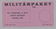Sweden 1942, Facit # MPE Unused Parcel Post Label, See Description. - Military