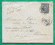 N°90 SAGE CAD TYPE 17 GOUDARGUES GARD BOITE URBAINE A POUR FOIX REEXPEDIE USSAT LES BAINS ARIEGE 1883 COVER FRANCE - 1877-1920: Periodo Semi Moderno